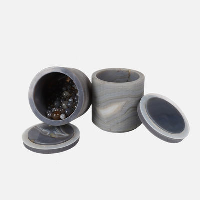 qualidade  Hard 100ml - 5L Lab Ball Mill Jars Agate Grinding With Lid fábrica