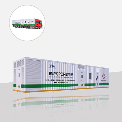 Laboratório móvel diagnóstico médico 13.5m x 2.98m x 2.98m do PCR do tempo real