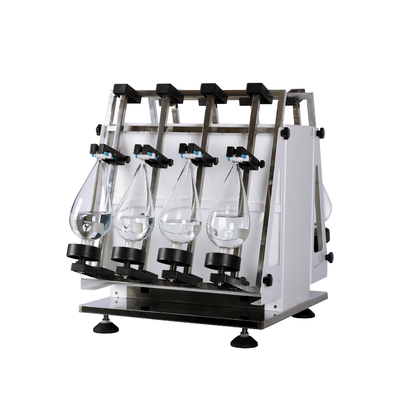 O dobro tomou partido Shaker Type vertical líquido do funil de um Separatory de 1 litro que agita 6 suportes da amostra